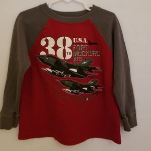 Toughskins Boys' Fort Mcchord Long Sleeve Top